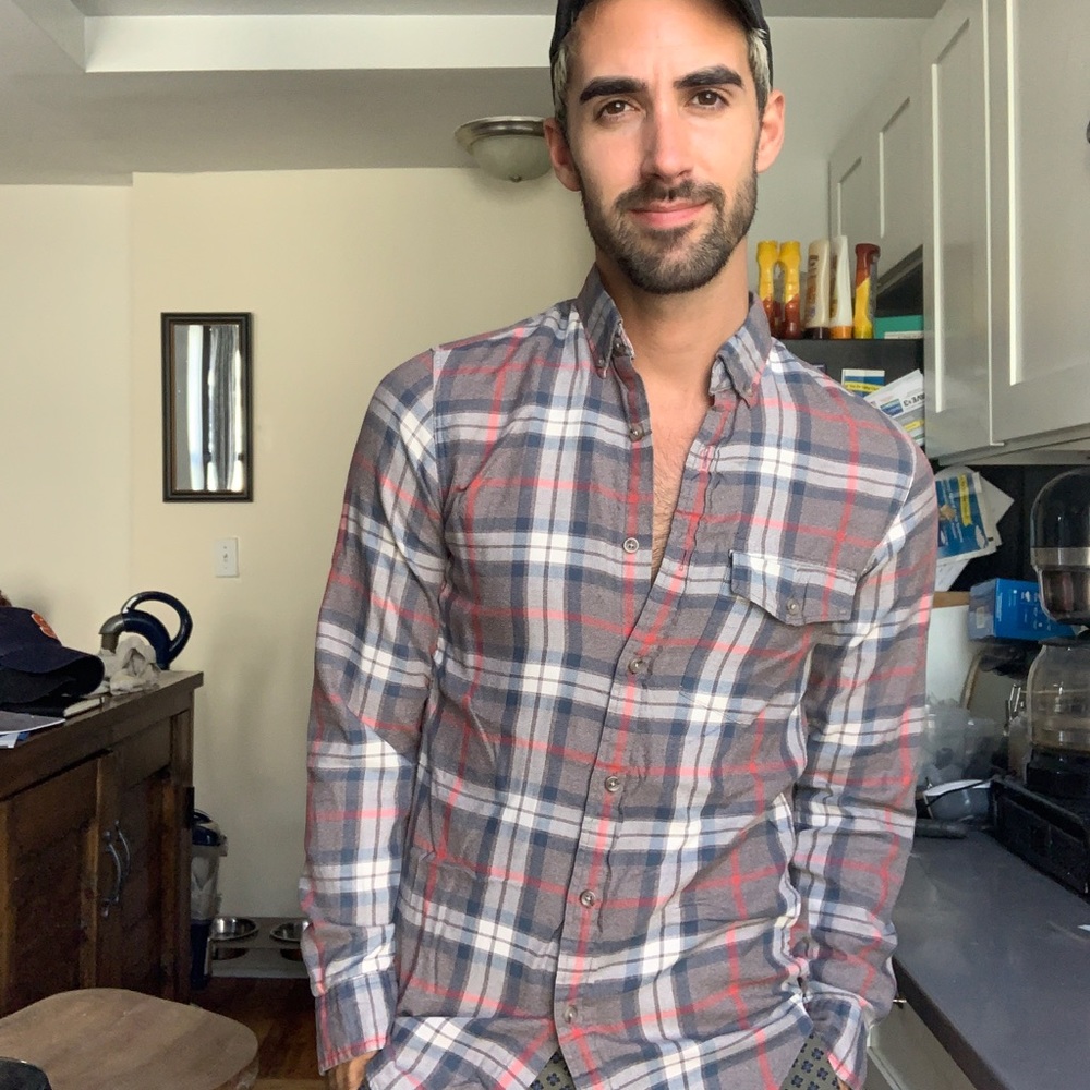 Plaid Brushed Twill Button Down